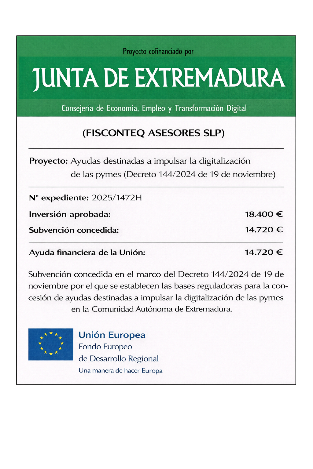 Digitalización Extremadura